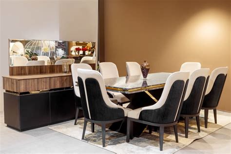 Black modern dining room set