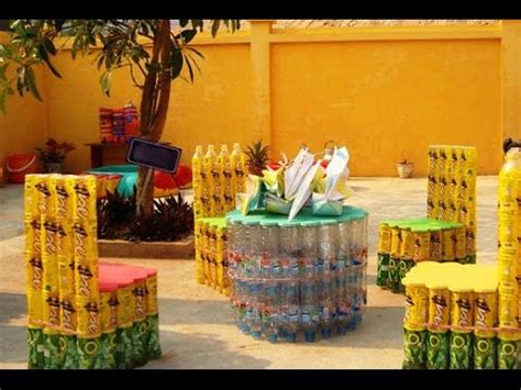 МЕБЕЛЬ из пластиковых бутылок - простое решение для ДАЧИ - YouTube