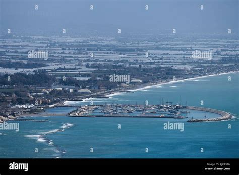 Panoramic view of the Gulf of Salerno and the beautiful city of Salerno ...