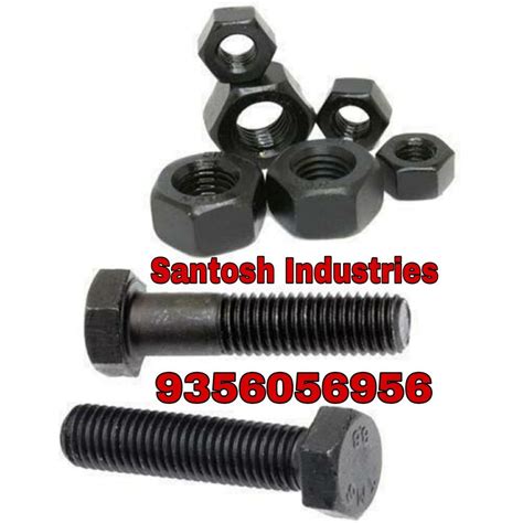 H4ex Black MS Bolt Nut Grade High Tensile And Mild Steel Size M6 To