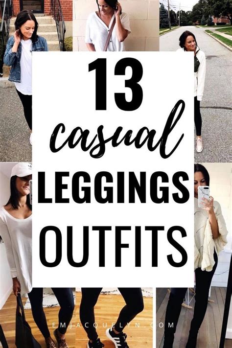 13 Ways To Wear Leggings For Fall Casual Leggings Outfit Black