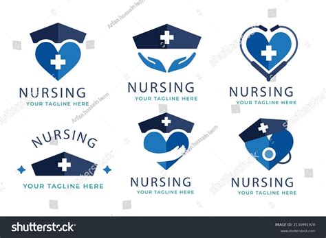 Creative Flat Nurse Logo Design Vector Stock Vector Royalty Free