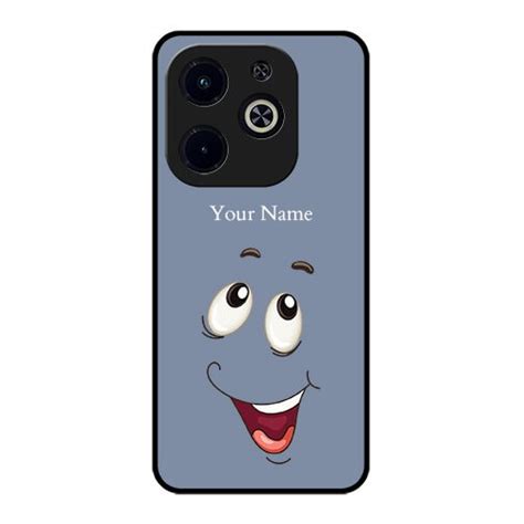 Buy Infinix Hot I Custom Metal Phone CaseLaughing Cartoon Face Design