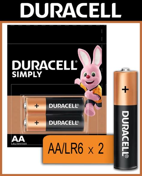 Батарейки Duracell AA (LR6) 1.5V, Дюрасел АА, 2 шт - купить с доставкой ...