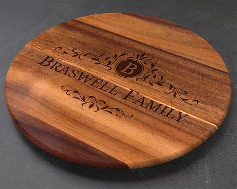 Wood Lazy Susan Wooden Lazy Susan Large Lazy Susan Custom Lazy Susa