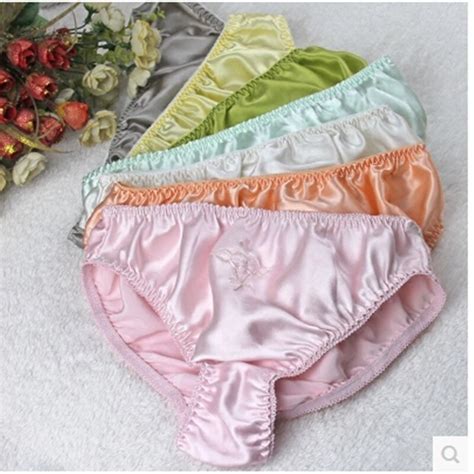 Calcinha De Seda Pura Feminina Cuecas De Seda Amoreira Lingerie