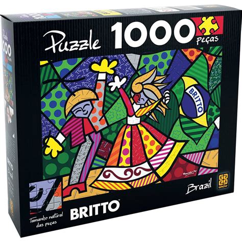 Quebra Cabeça 1000 peças Romero Britto Grow Submarino