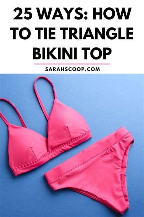 Ways How To Tie Triangle Bikini Top