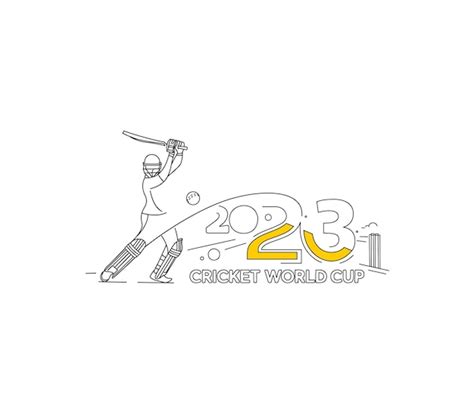 premium vector cricket world cup  batsman  bowler playing
