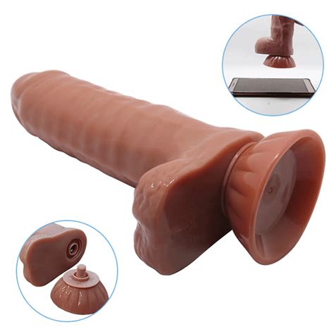 Super Soft Realistic Cock Suction Cup Dildo Sex Machine Attachment