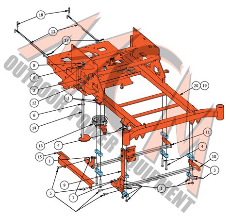 2019 Bad Boy Mowers Zt Elite Deck Height Control Assembly