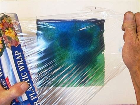 Plastic wrap watercolor texture | Malerei tipps, Aquarelllmalerei ...