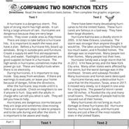 Printable Rd Grade Comparing And Contrasting In Nonfiction