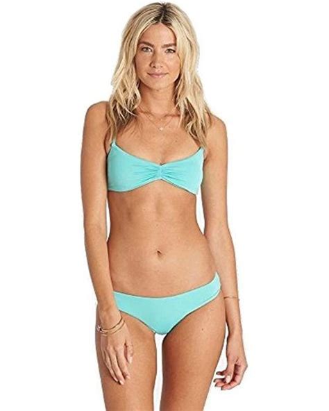 Billabong Synthetic Sol Searcher Crossback Bikini Top In Blue Save 56