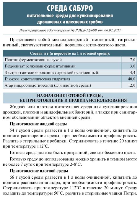 Среда Сабуро - Эколаб-Диагностика
