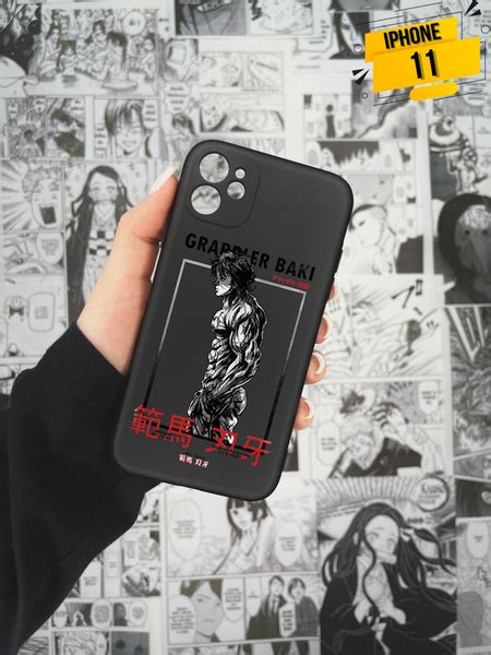 Чехол для iPhone 11 аниме "Боец Баки/Baki the Grappler" (Баки Ханма, 04 ...