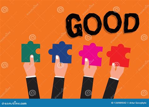 Text Sign Showing Good. Conceptual Photo Appropriate To a Certain