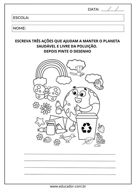 50 Atividades Meio Ambiente Educação Infantil para Baixar e Imprimir ...