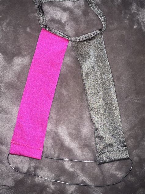 Pink Grey Stripper Bikini Exotic Dancewear Rave Wear Ebay