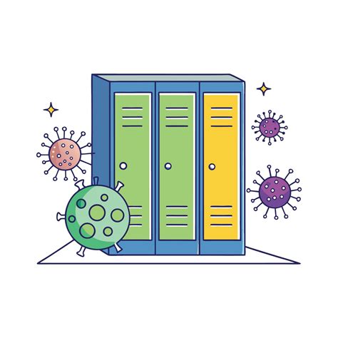 Bacterial Spread in Gym Locker Rooms 59093581 Vector Art at Vecteezy