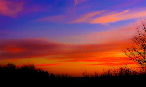 картинки : горизонт, облако, Восход, закат солнца, поле, прерия ...