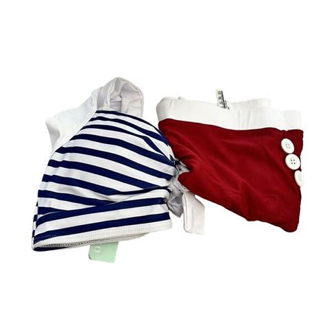 Dressfo Swim Dressfo Women Bikini Set American Flag Halter Two Piece High Waisted Swimsuit S