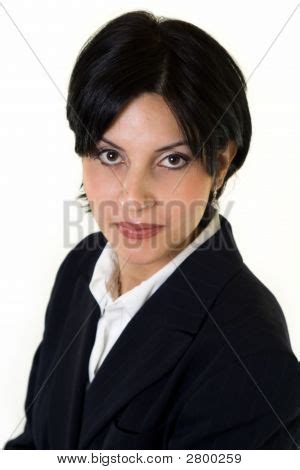 Short Hair Brunette Image Photo Free Trial Bigstock