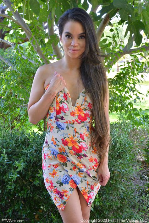 Angelina Moon Seethrough Angelina Floral Dress And Heels Ftv Girls Porn Pic
