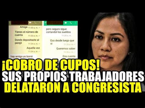 DENUNCIAN COBRO DE CUPOS EN OFICINA DE CONGRESISTA HEIDY JUÁREZ