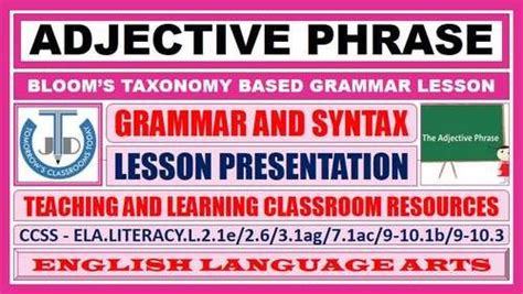 adjective phrase  adjectival phrase powerpoint  formal letter writing reading