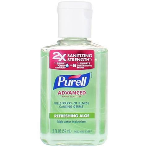 Purell Advanced Soothing Gel Advanced Hand Sanitizer Fl Oz Fred Meyer