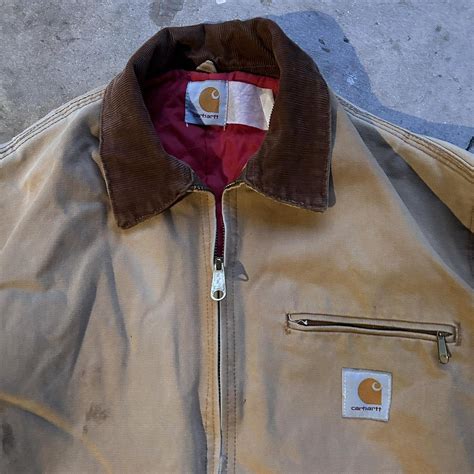 Vintage Carhartt Detroit Jacket Mens Size Medium Depop