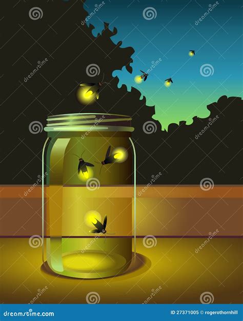 Fireflies In A Jar Drawing