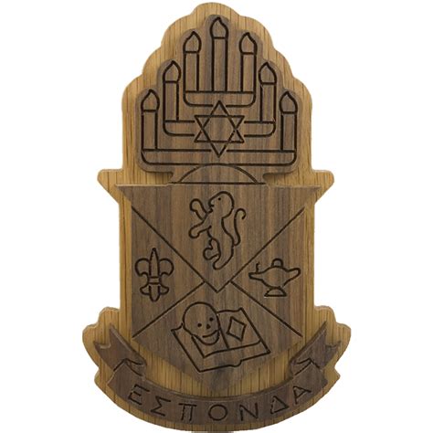 Alpha Epsilon Pi Carved Background | Fraternity Crest