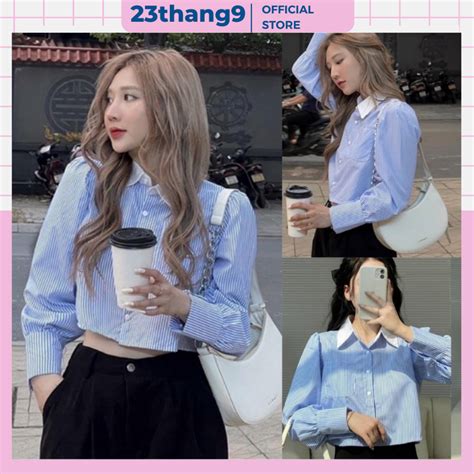 O S Mi K Croptop O S Mi D Ng Ng N Tay B Ng M U Xanh Ch T Th Hot Trend Phong C Ch H N