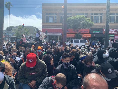 Hundreds Kneel In Mission District To Remember Sean Monterrosa Killed