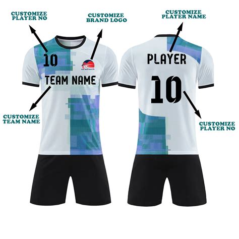 Wholesale Blue And White Soccer Uniform - Low MOQs - SKS