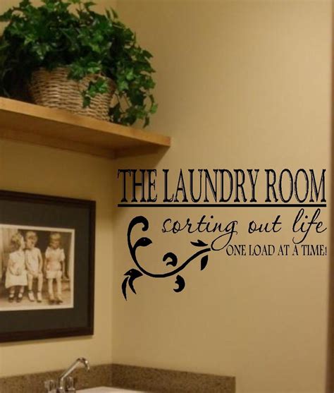 The Laundry Room Vinyl Wall Decal Decor Lettering Art Laundry Etsy