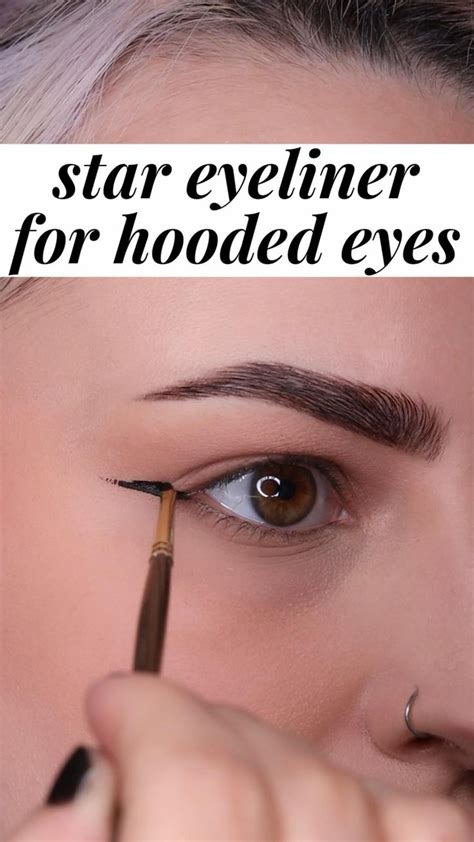 Star Eyeliner Idea For Hooded Eyes Tutorial Peachushi Eye Makeup