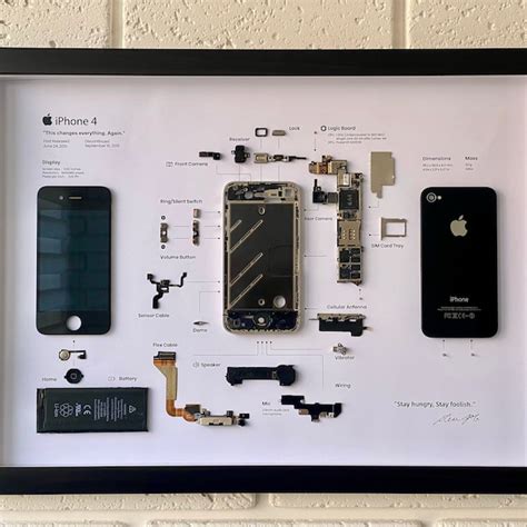 Iphone Teardown Art Etsy