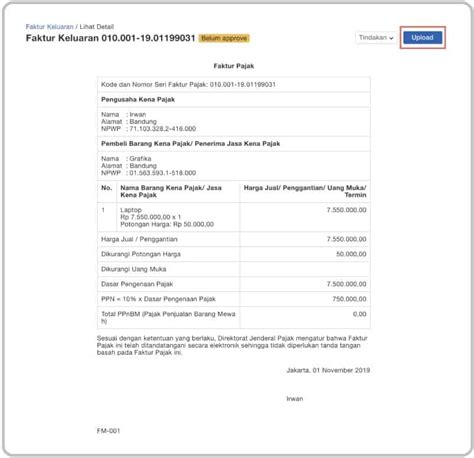 Cara Membuat E Faktur Pajak Perumperindo Co Id
