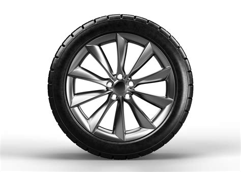 Car Wheel Isolated On Transparent Background 3d Rendering Illustration