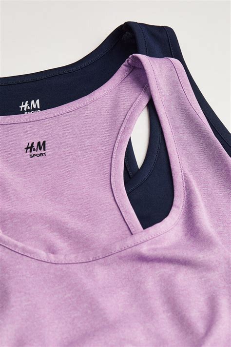 2 Pack Sports Vest Tops