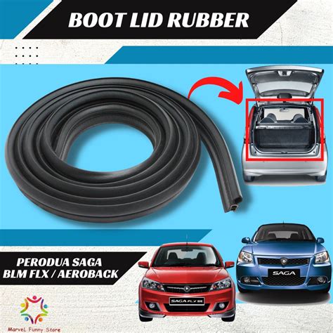 Proton Saga Blm Flx Aeroback Rear Boot Lid Bonnet Rubber Getah Bonet