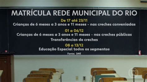 Come A Amanh O Per Odo De Matr Cula Nas Escolas Da Rede Municipal Do