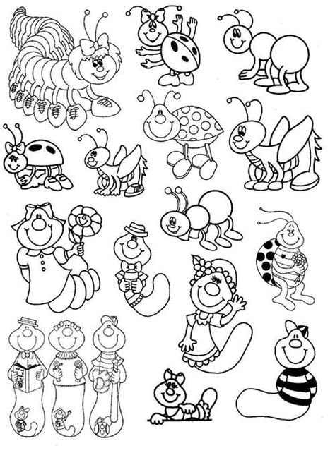 Desenhos De Bichinhos De Jardim Para Colorir Atividades Educativas