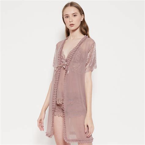 Jual Lest Official Aubrey Pyjama Lingerie Set Shopee Indonesia