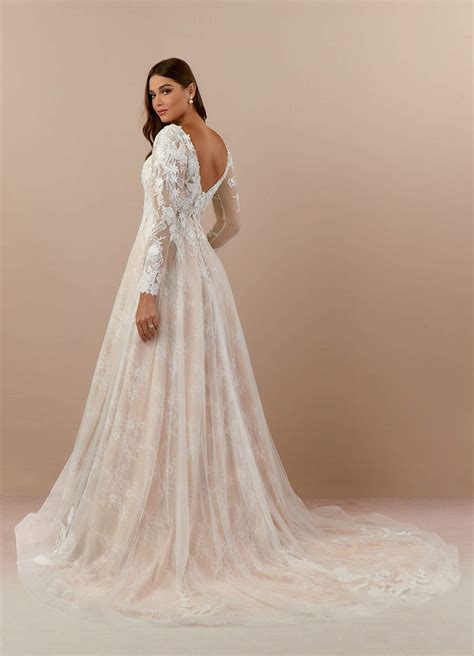 Diamond White Nude Azazie Leila Diamond White Nude A Line V Neck Sequins Tulle Dress Azazie