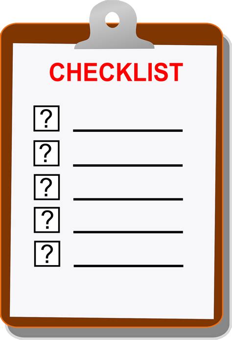 Download Checklist, Clip Board, Blank. Royalty-Free Vector Graphic - Pixabay