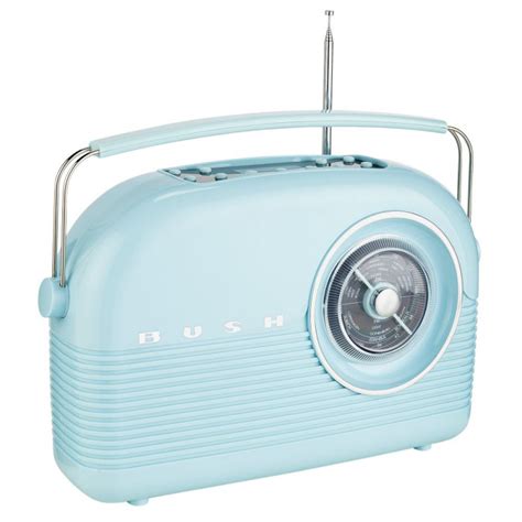 Bush Classic Retro Dab Radio Cornflower Blue Dab Digital Radios Home Audio Audio And Video